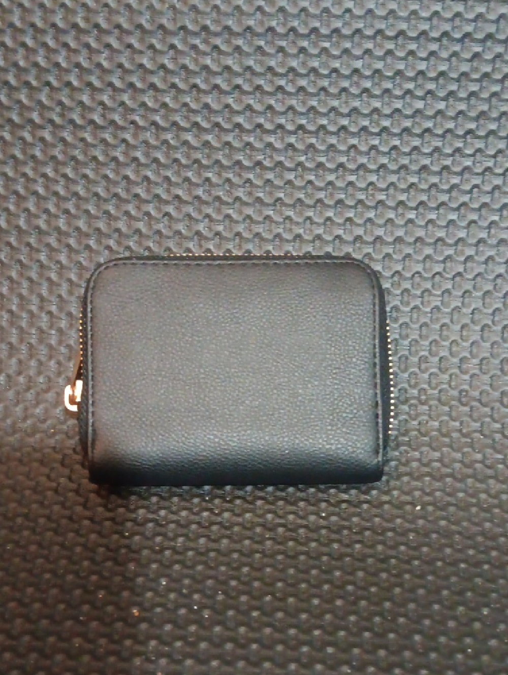 a new day Black Zip-Around Wallet with Gold Hardware
